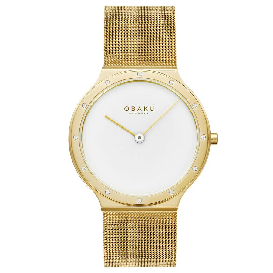 Obaku Note Lille Quartz White Dial Ladies Watch V285LEGWMG 97$