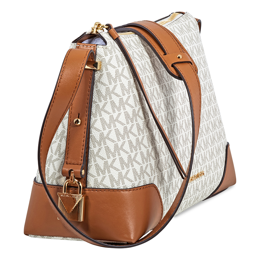 Michael Kors Crosby Medium Pebbled Leather Messenger Bag Choose color eBay