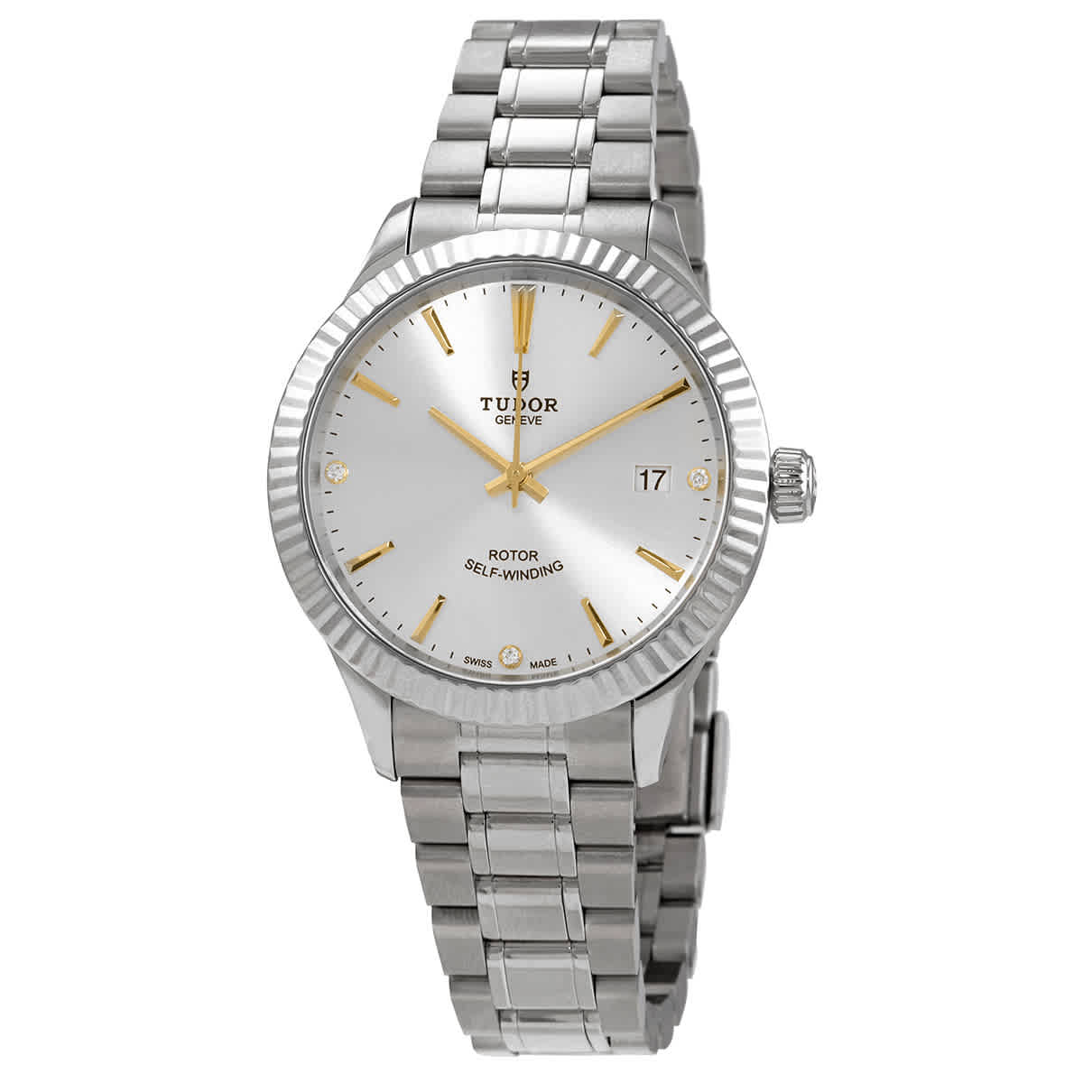 Tudor Style Automatic Diamond Silver Dial Unisex Watch M12510-0011 2490$