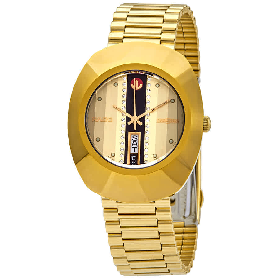 rado automatic gold watch