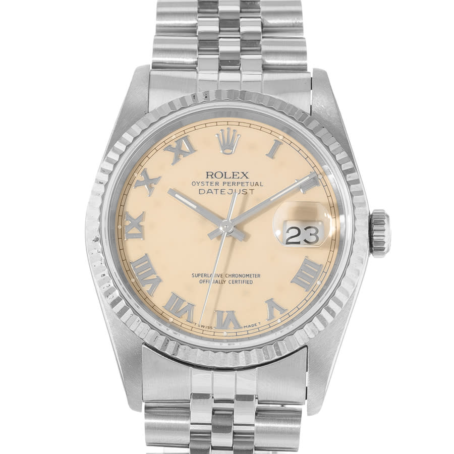 Preowned Rolex Datejust 36 Automatic Chronometer Silver Dial Mens Watch 16234 SRJ