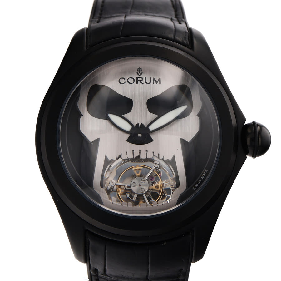 Pre-owned Corum Bubble Automatic Black Dial Mens Watch 016301980001SK01 14750$