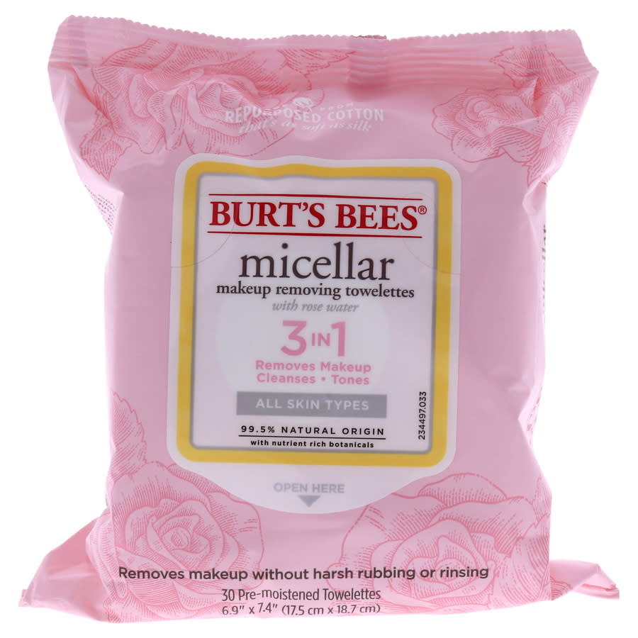 Burts Bees Ladies Micellar Makeup Removing Towelettes Rose Water Skin Care 792850908369 12$