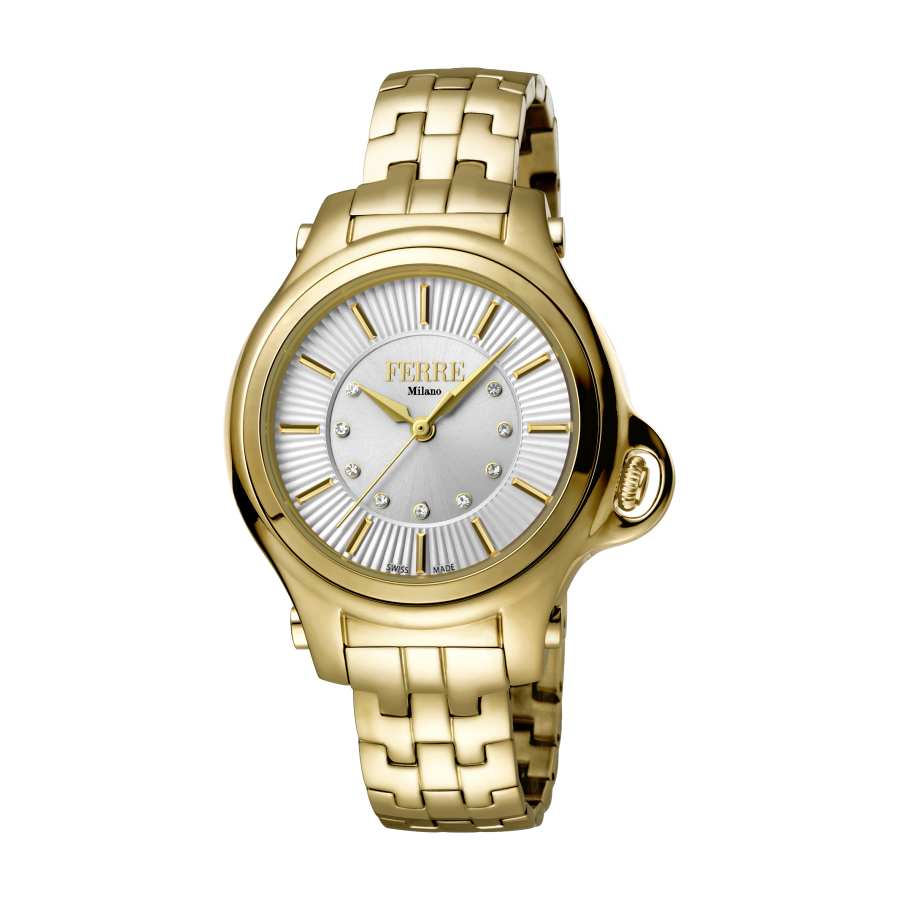 Ferre Milano Quartz Silver Dial Ladies Watch FM1L090M0031
