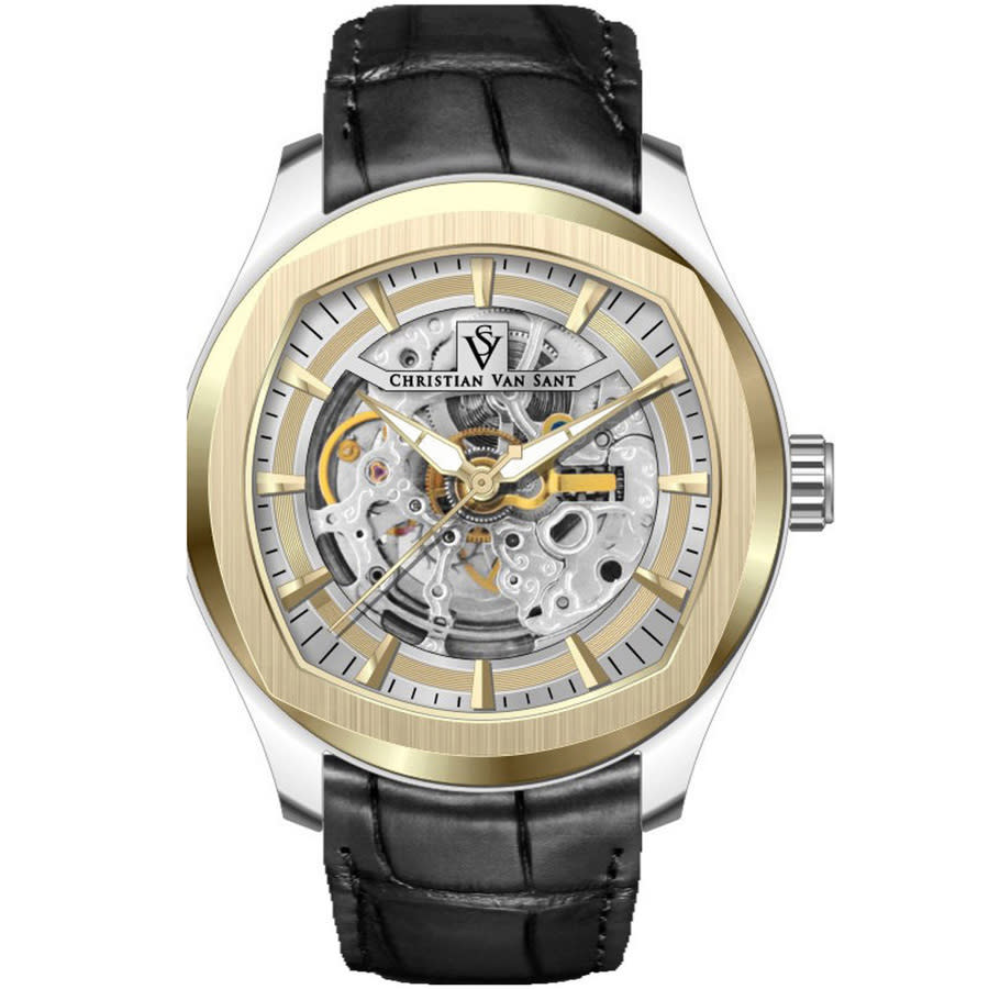 Christian Van Sant Romeo Automatic Gold Dial Mens Watch CV9502