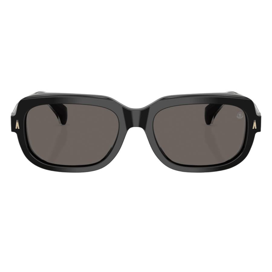Moncler Unisex Sunglass Suntrap -  Frame color: Shiny Black, Lens color: Dark Grey