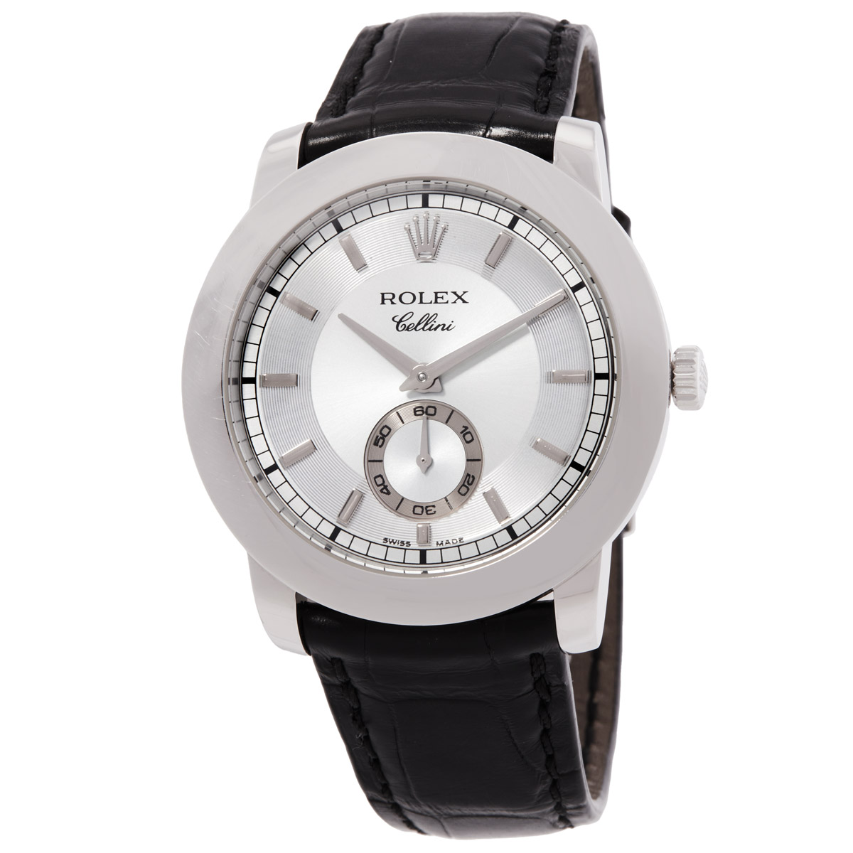 Preowned Rolex Cellini Hand Wind Chronometer DayNight Mens Watch 5241BLSBL