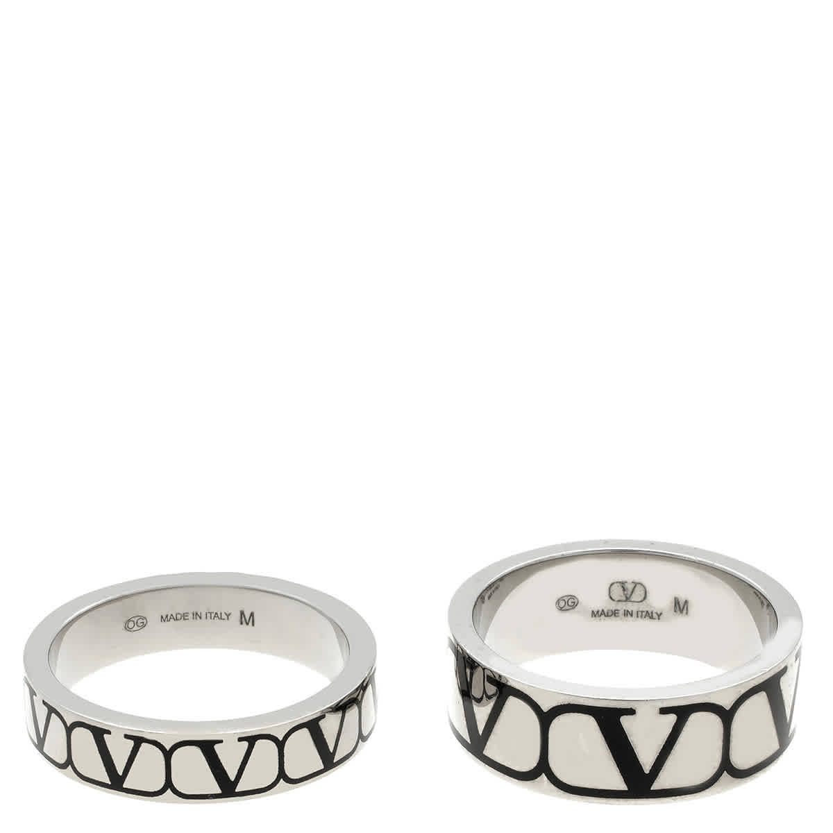 Valentino Garavani Toile Iconographe Ring Set, Size 22