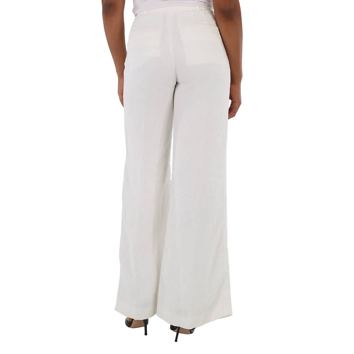 Chloe Ladies Iconic Milk Wide-Leg Pants, Brand Size 40 (US Size 8)