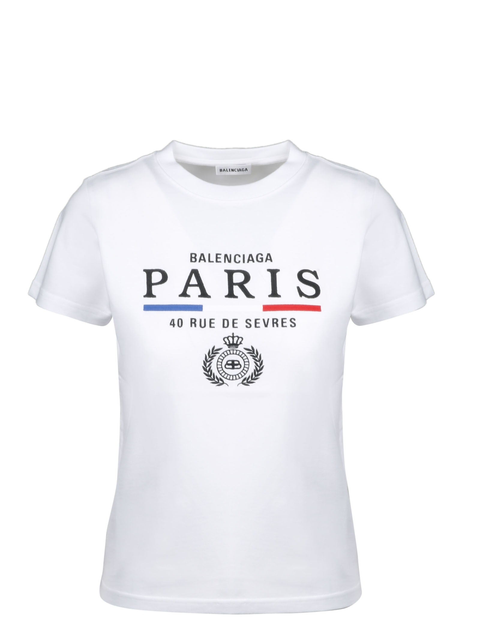 balenciaga paris white t shirt