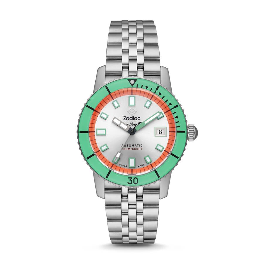Zodiac Super Sea Wolf Automatic Silver Dial Mens Watch ZO9269 795$