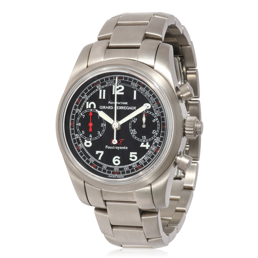Pre-owned Girard Perregaux Ferrari Chronograph Hand Wind Black Dial Unisex Watch 9020
