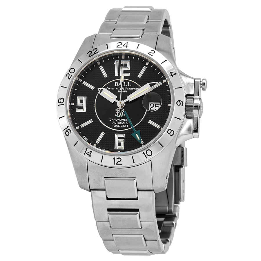 Ball Engineer Hydrocarbon Magnate GMT Automatic Black Dial Mens Watch GM2098C-SCAJ-BK