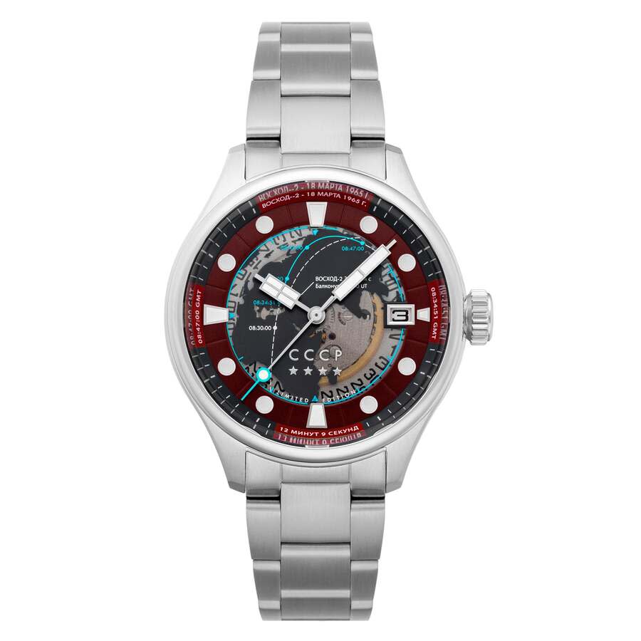 CCCP Leonov Automatic Red Dial Mens Watch CP-7099-33