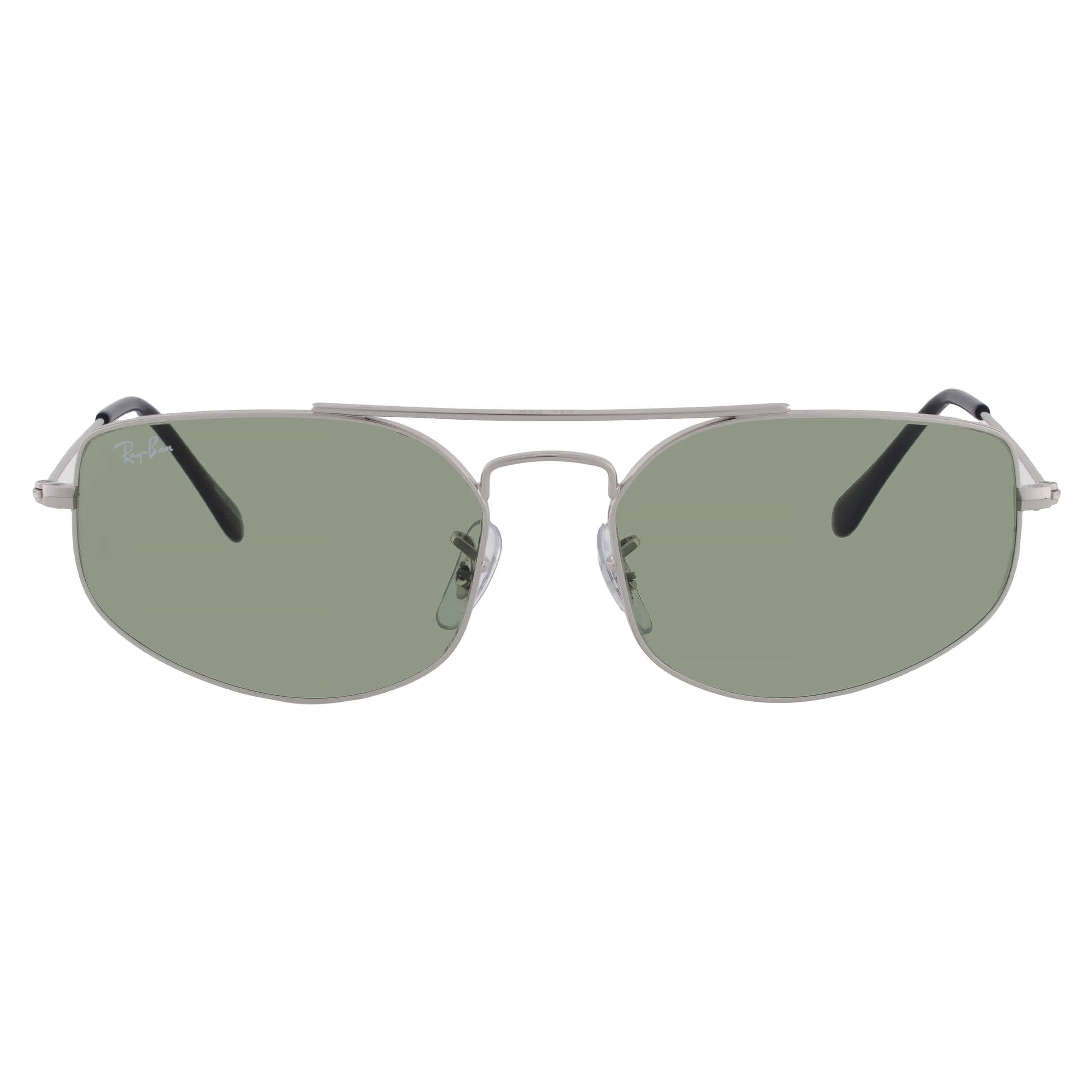 Ray-Ban Unisex Sunglass Explorer V - Frame color: Silver, Lens color: Green