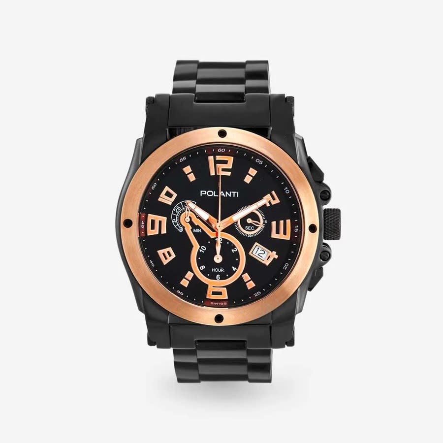Polanti Zone Chronograph Rose Gold-tone Dial Mens Watch PLZ-2800RG