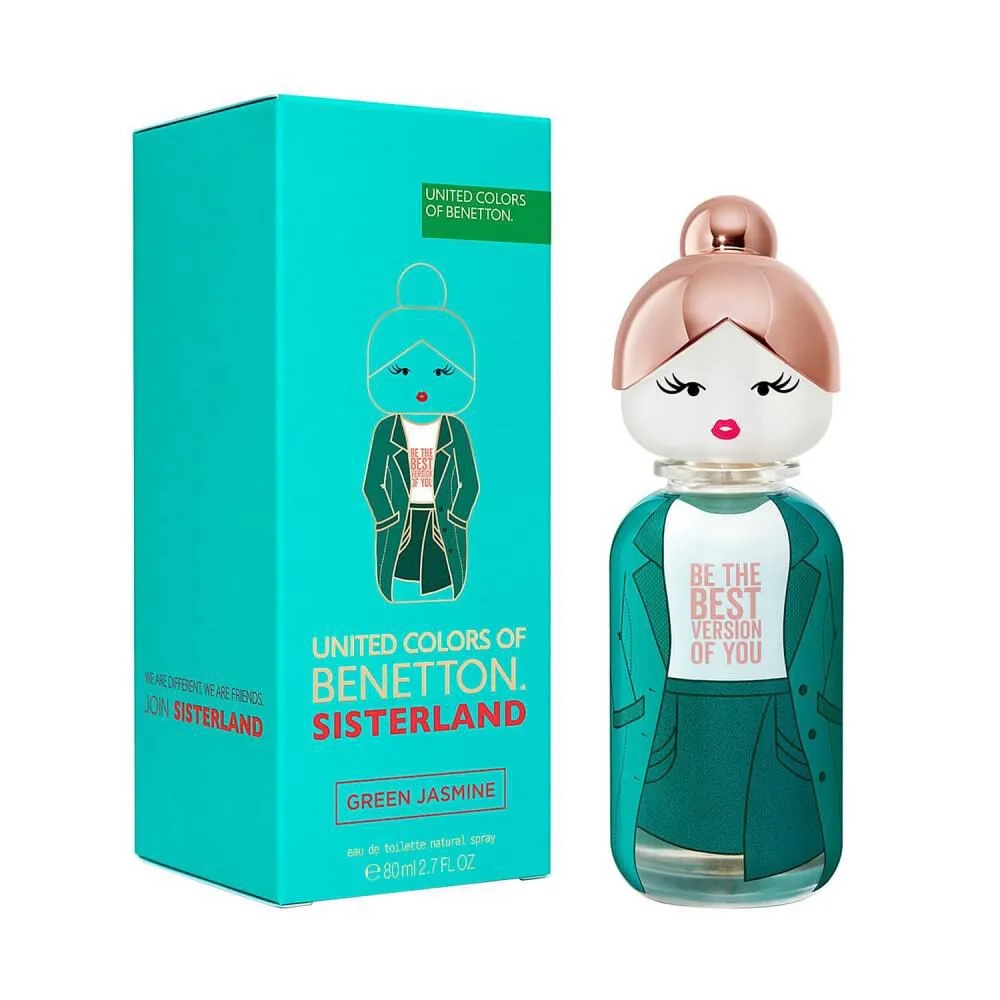 Benetton Ladies Sisterland Green Jasmine EDT 2.7 oz Fragrances 8433982018718