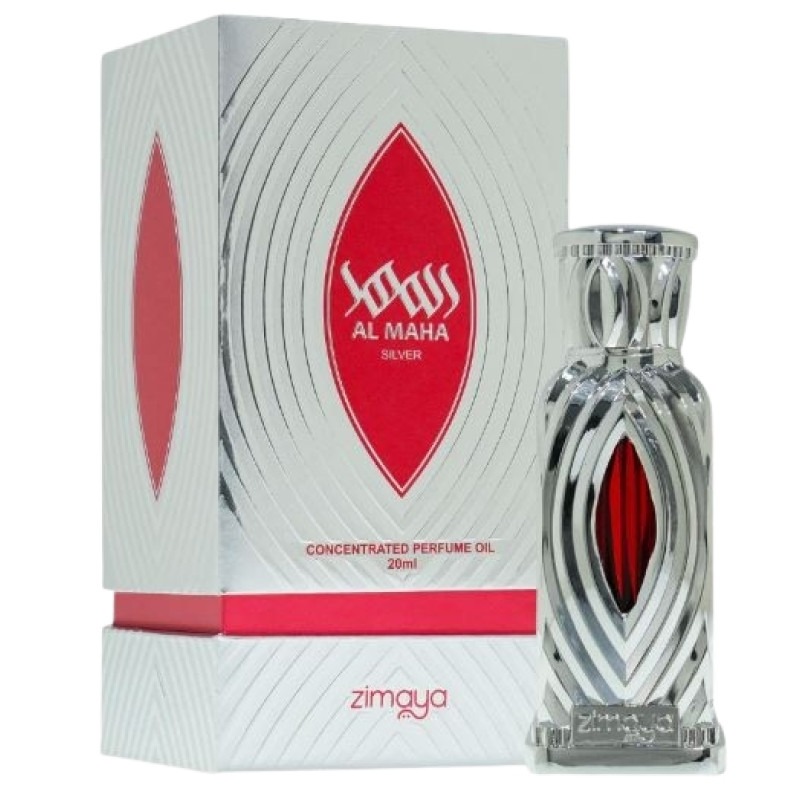 Zimaya Unisex Al Maha Silver Perfume Oil 067 oz Fragrances 6290171075417 21$