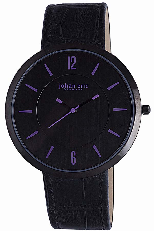 Johan Eric Vejle Black Dial Black IP Steel Ladies Watch JE5001-13-007A