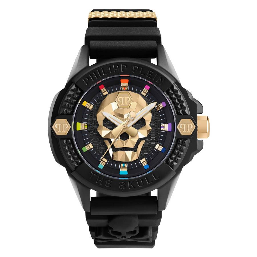 Philipp Plein The Skull Ecoceramic Quartz Black Dial Mens Watch PWUBA0223 229$