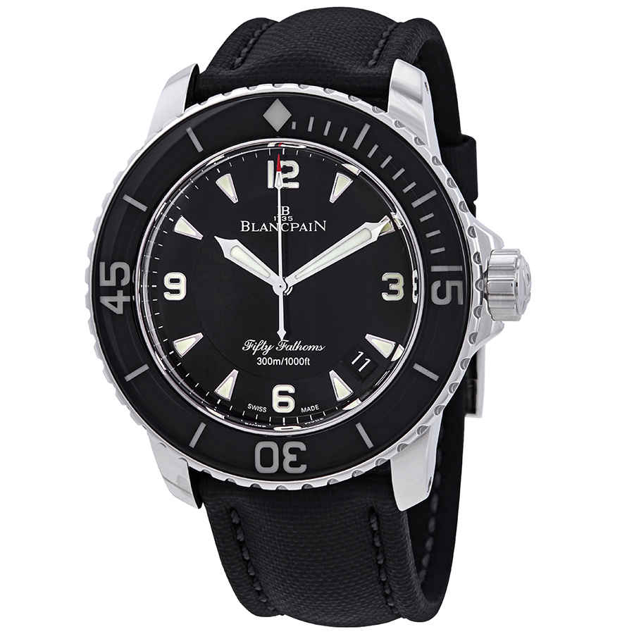 Blancpain Fifty Fathoms Automatique Black Dial Mens Watch 5015-1130-52A