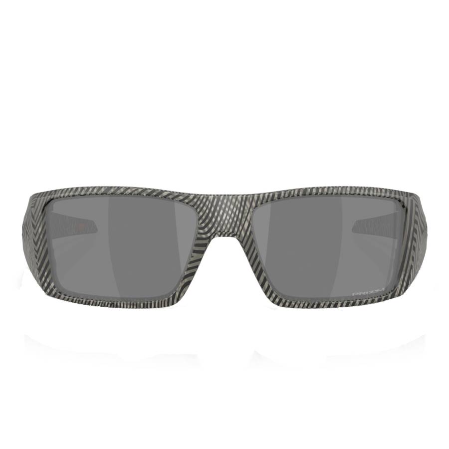 Oakley Man Sunglass Heliostat Night Mission Collection - Frame color: Matte Grey Ink Fingerprint, Lens color: Prizm Black
