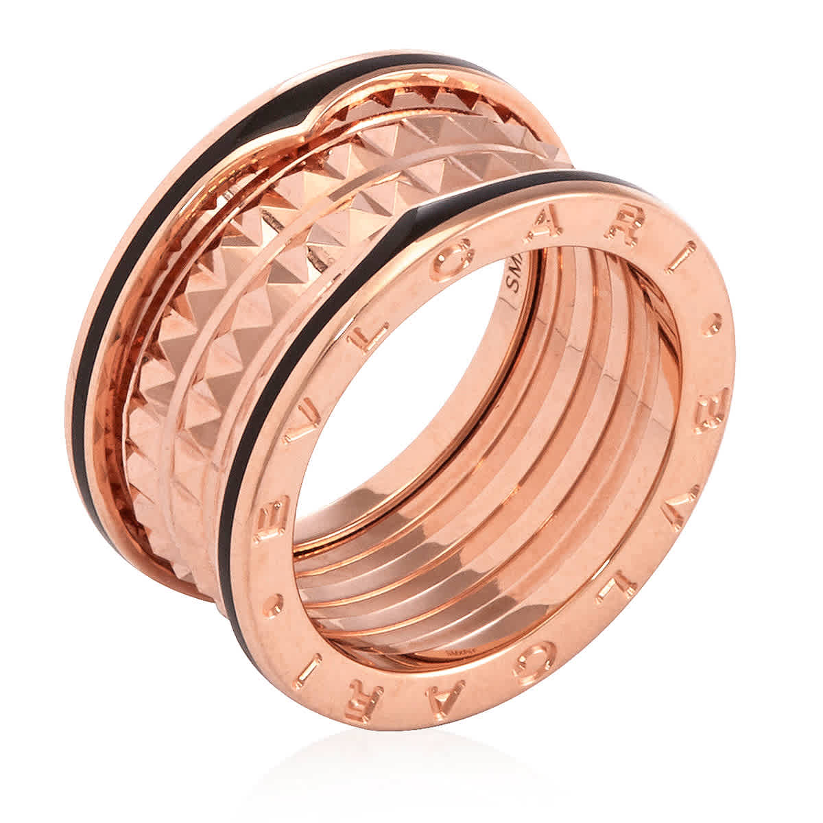 Bvlgari 18k Rose Gold Bzero1 Rock Four-band Ring Size 56 2790$