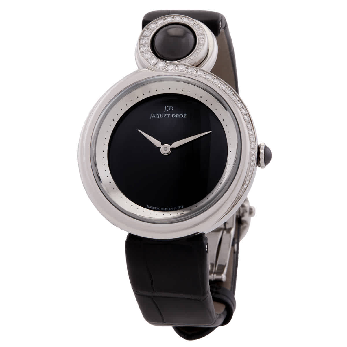 Jaquet Droz Lady 8 Diamond Automatic Black Dial Ladies Watch J014500240