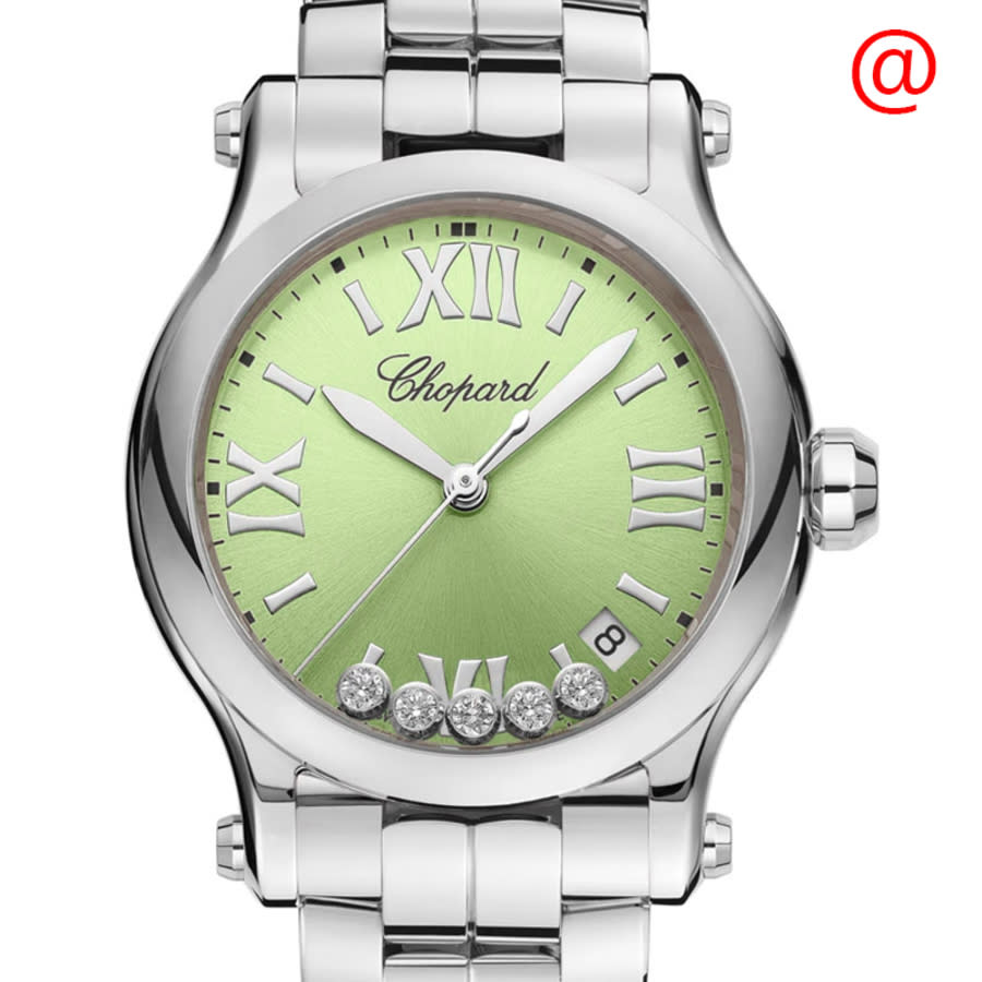 Chopard Happy Sport Quartz Green Dial Ladies Watch 278582-3011 6070$