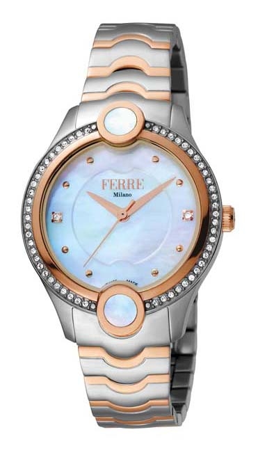 Ferre Milano White Mother of Pearl Dial Ladies Watch FM1L082M0031