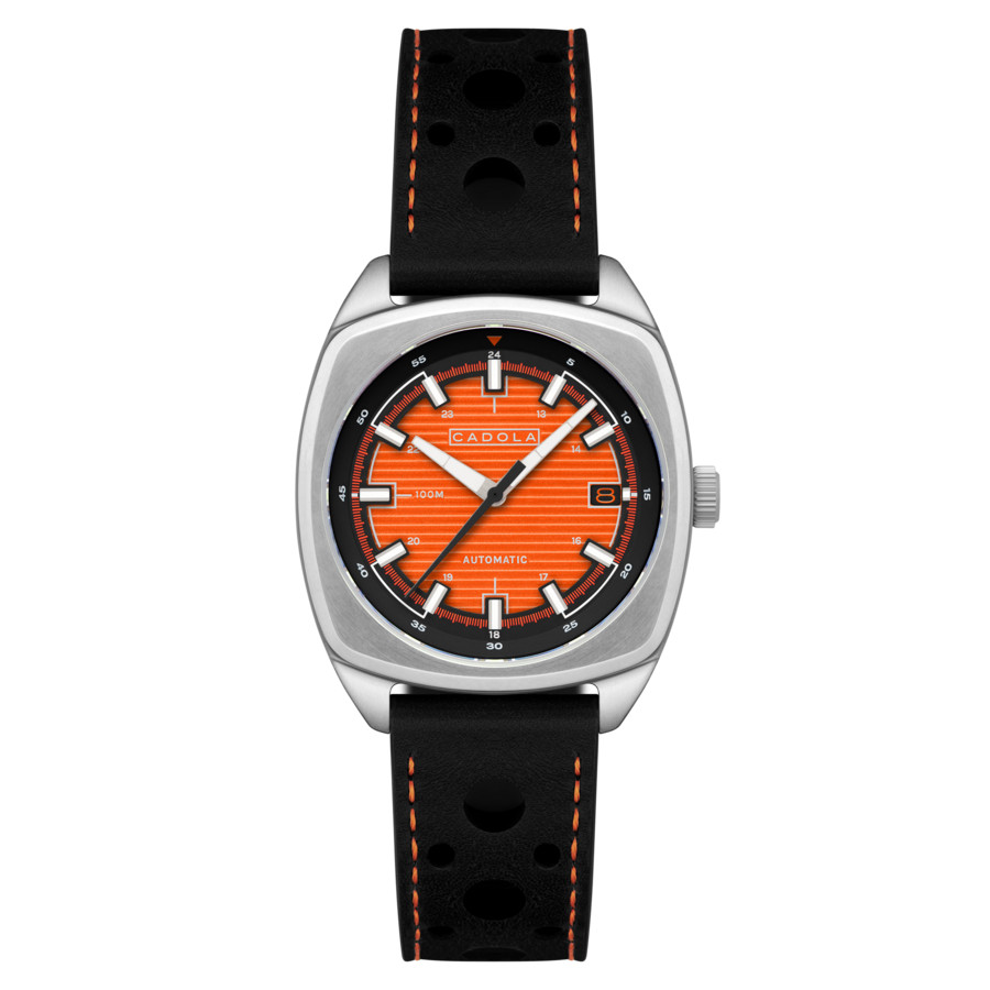 Cadola Buxton Automatic Orange Dial Mens Watch CD-1057-05