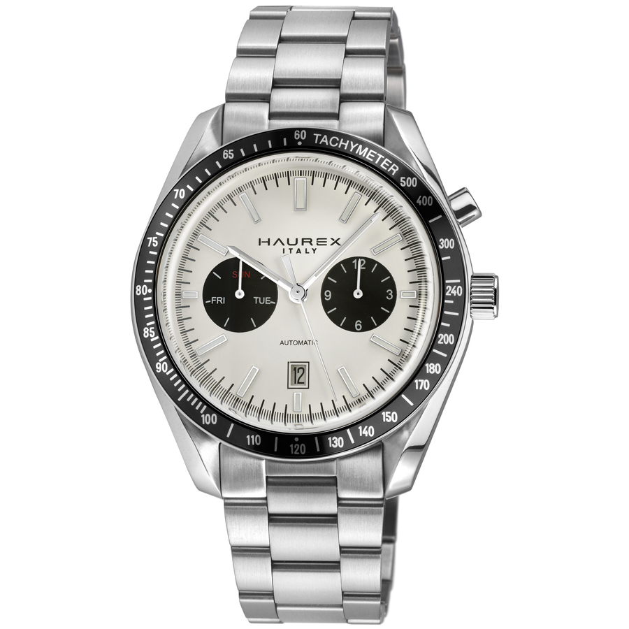 Haurex Italy Missione Automatic White Dial Mens Watch 4A516UBN