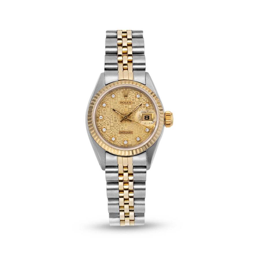 Preowned Rolex Datejust Automatic Diamond Ladies Watch 69173 CJDJ