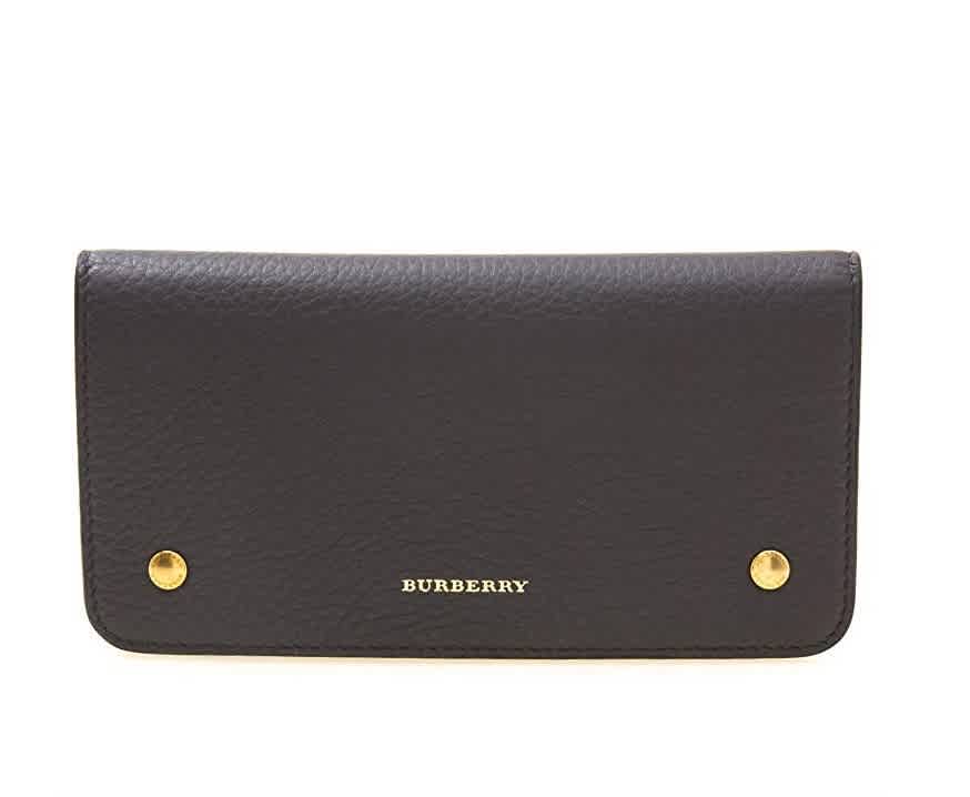 Burberry Charcoal/Grey Leather Phone Wallet 8005582 | eBay