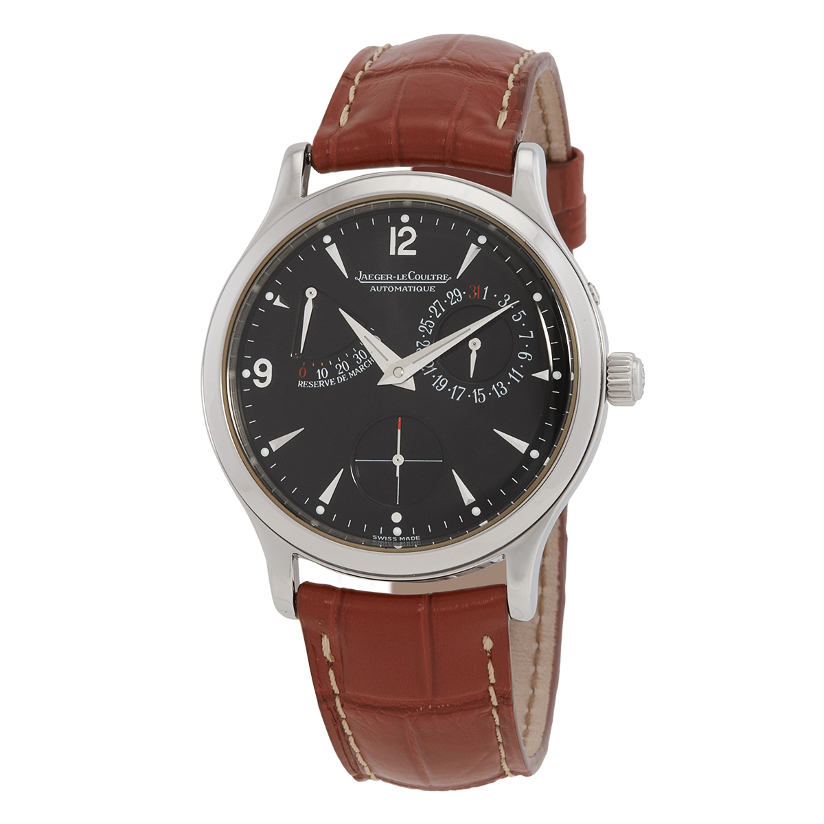 Pre-owned Jaeger LeCoultre Automatic Black Dial Watch 140893S 5495$