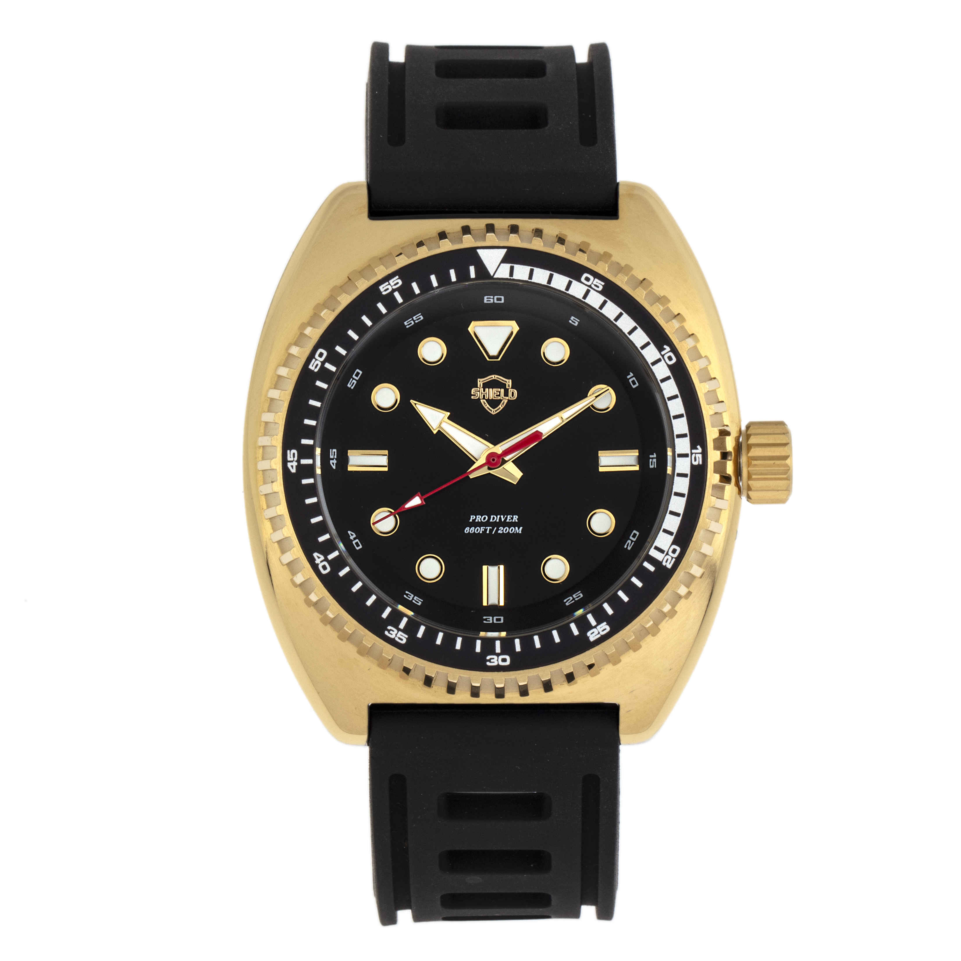 Shield Dreyer Quartz Black Dial Mens Watch SLDSH107-5