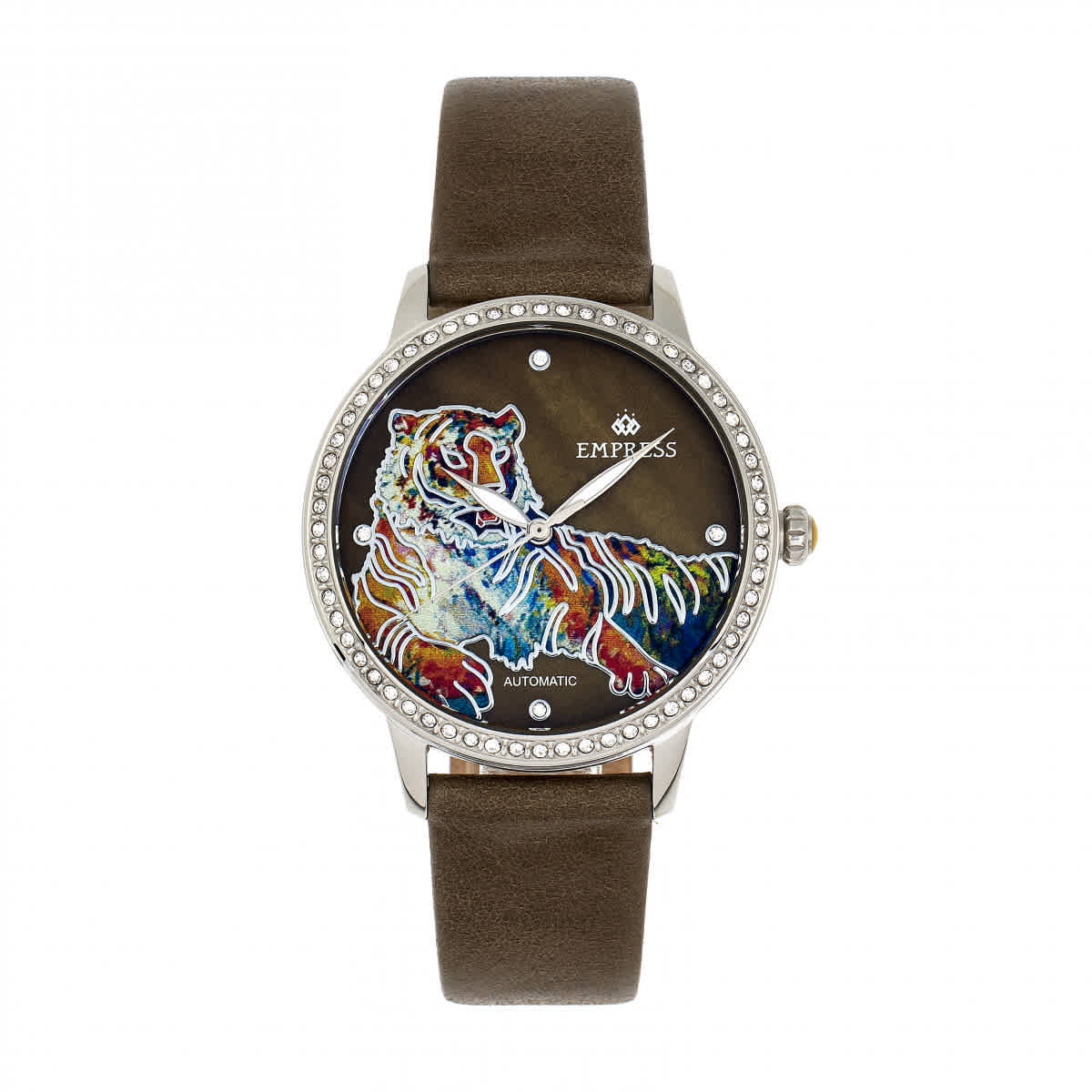 Empress Diana Tiger Automatic Crystal Ladies Watch EMPEM3001