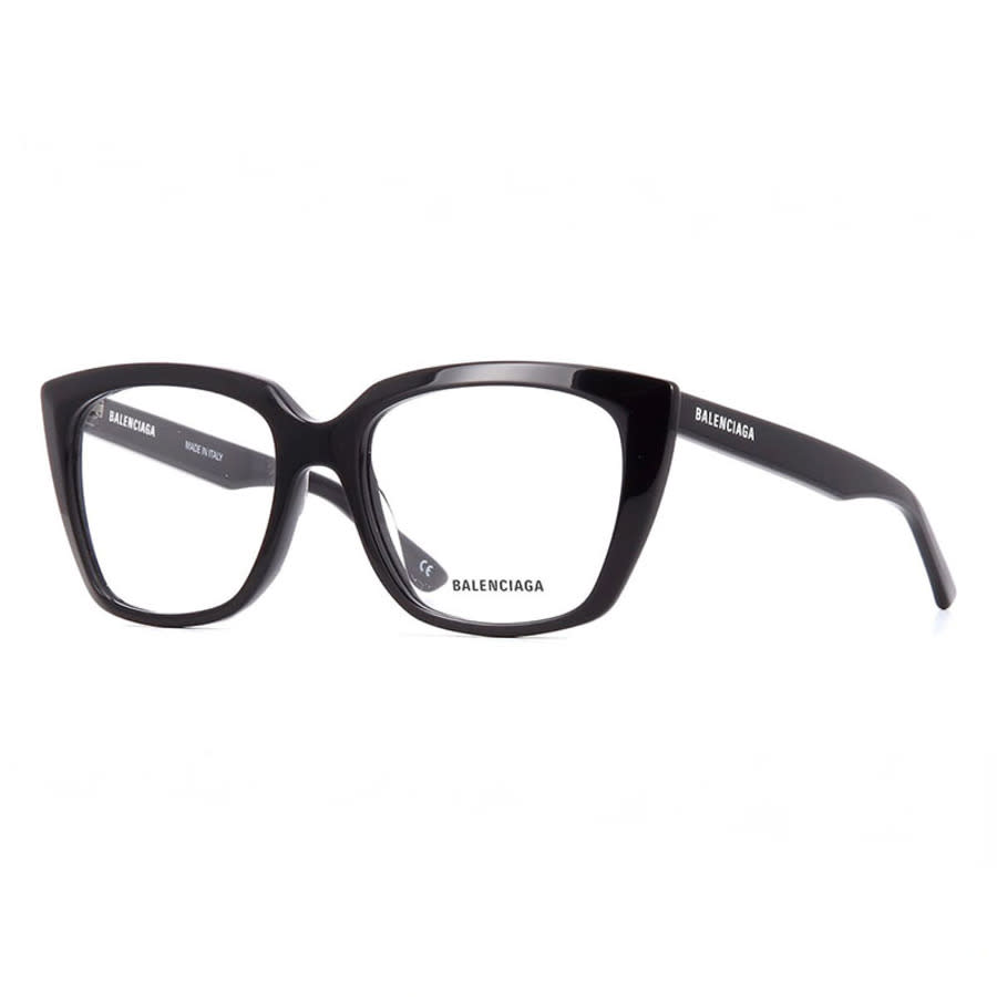 Balenciaga Ladies Black Cat Eye Eyeglass Frames BB0062O 001
