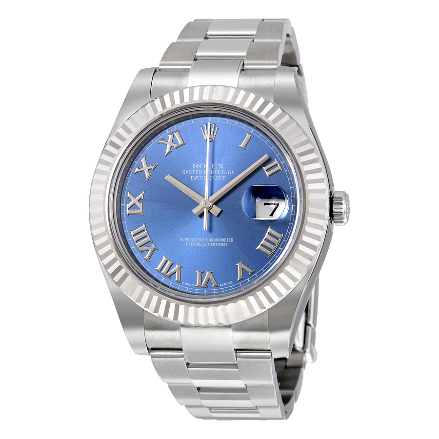 Preowned Rolex Datejust II Automatic Blue Dial Stainless Steel Oyster Bracelet Mens Watch 116334BLRO Preowned Rolex Datejust II Automatic Blue Dial Stainless Steel Oyster Bracelet Mens Watch 116334BLRO