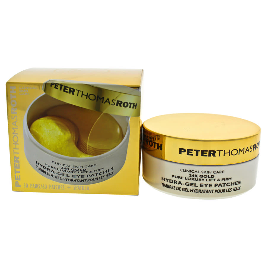 24K Gold Pure Luxury Lift Firm Hydra-Gel Eye Patches by Peter Thomas Roth for Women - 60 Pc Patches Spatula Eye Patches 45$
