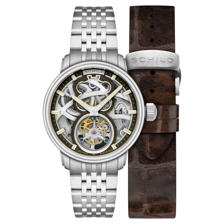 Schild Maximillian Brown Dial Mens Watch SC-1002-DD 1000$
