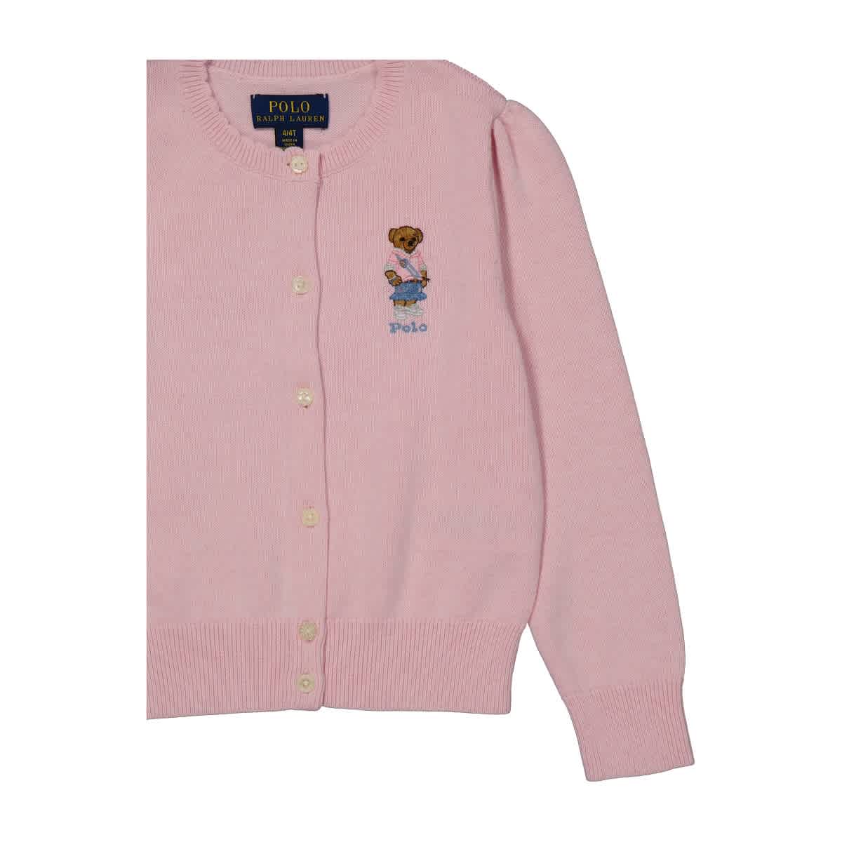 Polo Ralph Lauren Kids Pink Polo Bear Knit Cardigan | eBay