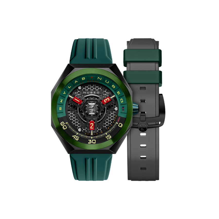 Nubeo Skylab Automatic Green Dial Mens Watch NB-6083-09