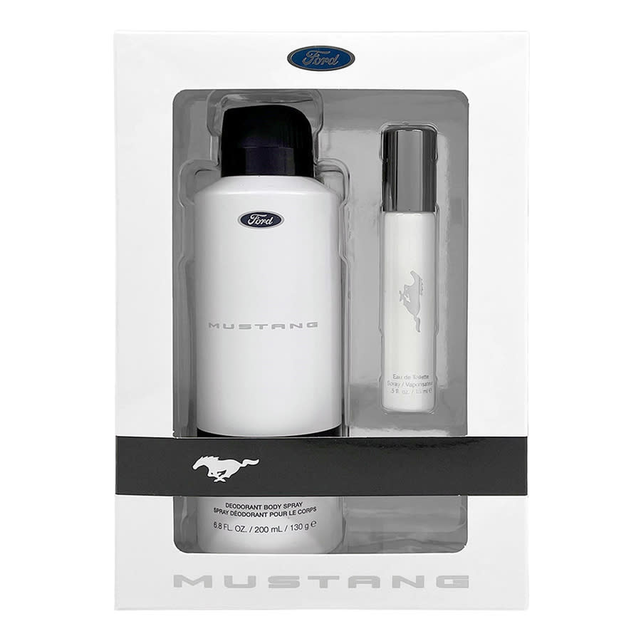 Mustang Mens White Gift Set Fragrances 849017010400