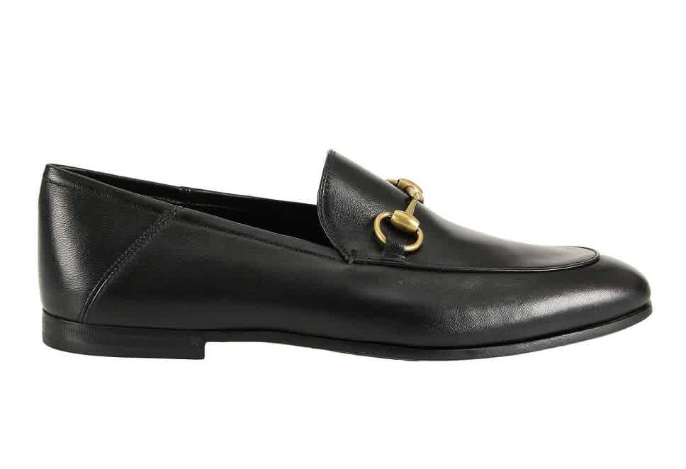 gucci mens loafers black