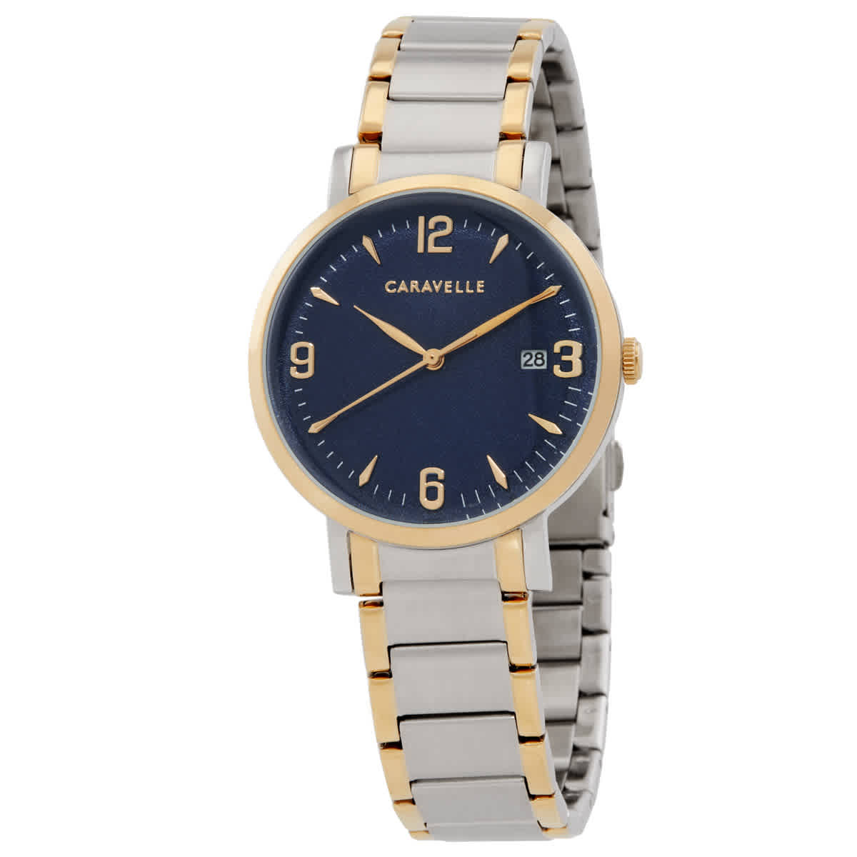 Bulova Caravelle Quartz Blue Dial Mens Watch 45A149
