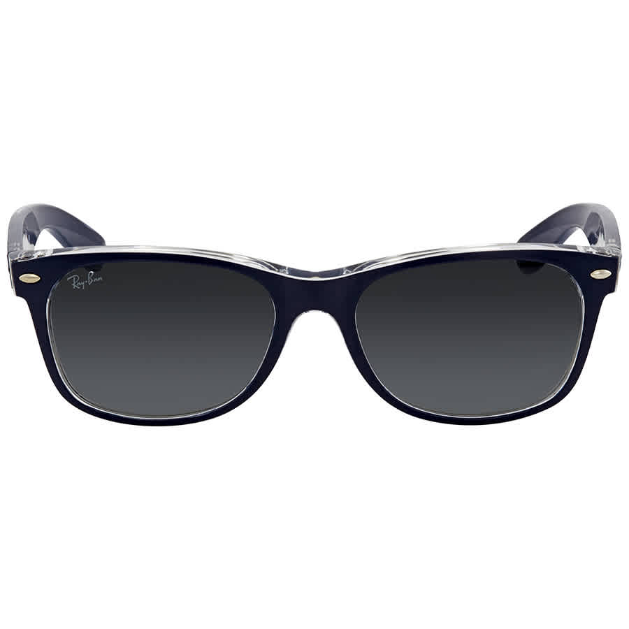 Ray-Ban Unisex Sunglass New Wayfarer Color Mix - Frame color: Blue, Lens color: Solid Color