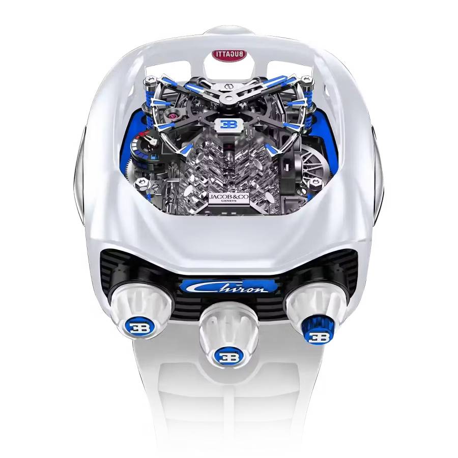 Jacob & Co. Bugatti Chiron Tourbillon Hand Wind Mens Watch BU240.95.AB.AB.A