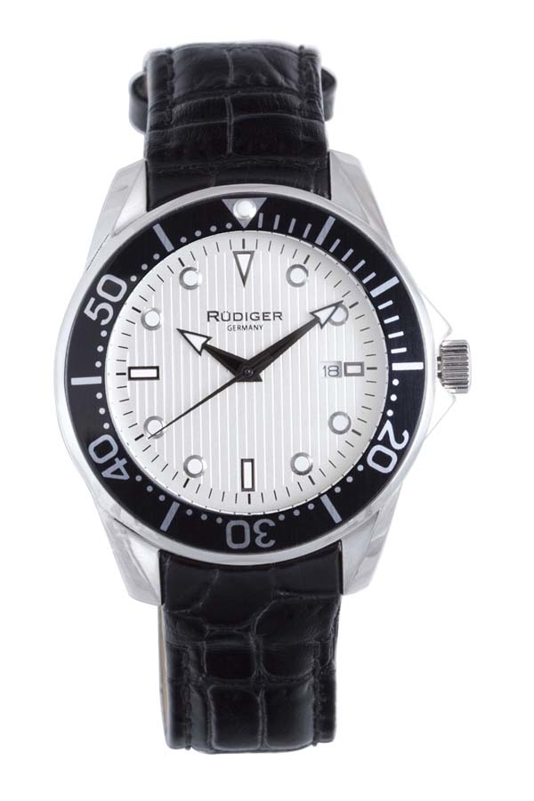 Rudiger Chemnitz White Dial Mens Watch R2000-04-001L