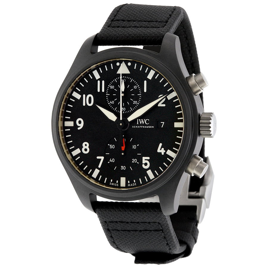 Pre-owned IWC Pilot's Top Gun Automatic Chronograph Mens Watch IW389001